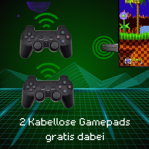 All in Video GAME  - 15.000 Retro Spiele + Kabellose Controller